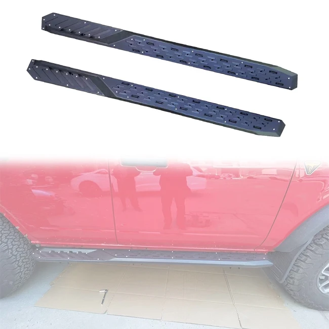 

Off-road Running Boards Steel Side Steps For Ford Bronco 2021 2022 2023 2024 4 Door Raptor Accessories