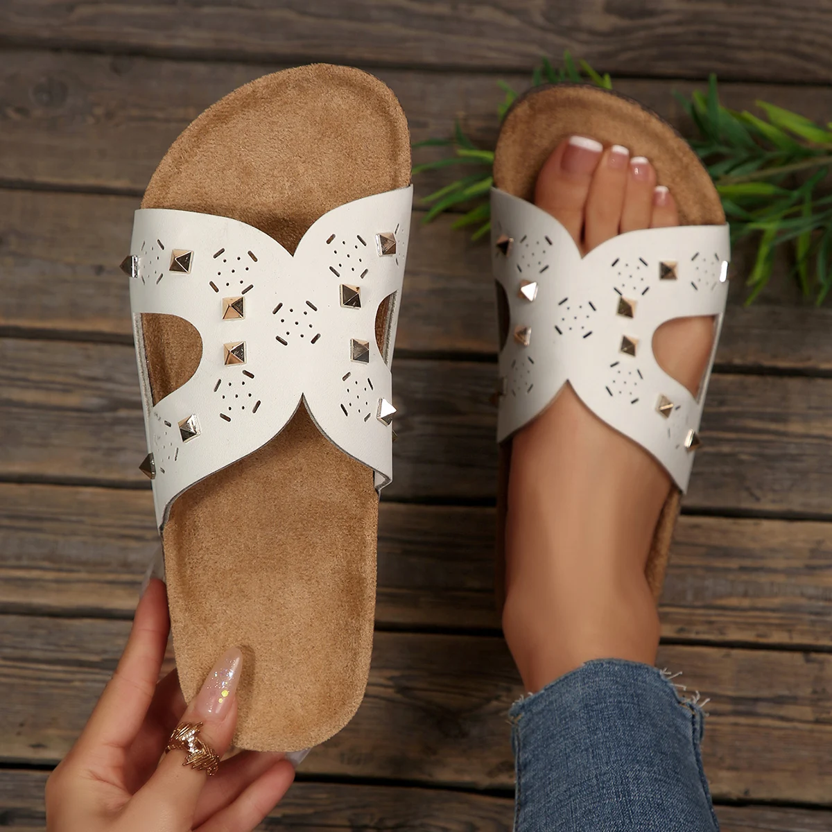 Zomer Vrouwen Wig Slippers Pu - Women'S Shoes With Arch Support recensie en prijs