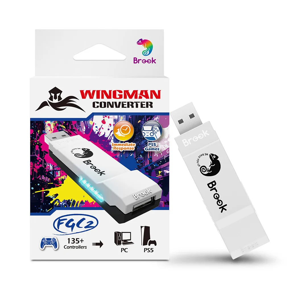 Brook Wingman FGC 2 For Hitbox PS5/PS4/XBox Series X|S/Xbox One/Xbox Elite For NS/Arcade Stick Controller to PS5/Windows PC