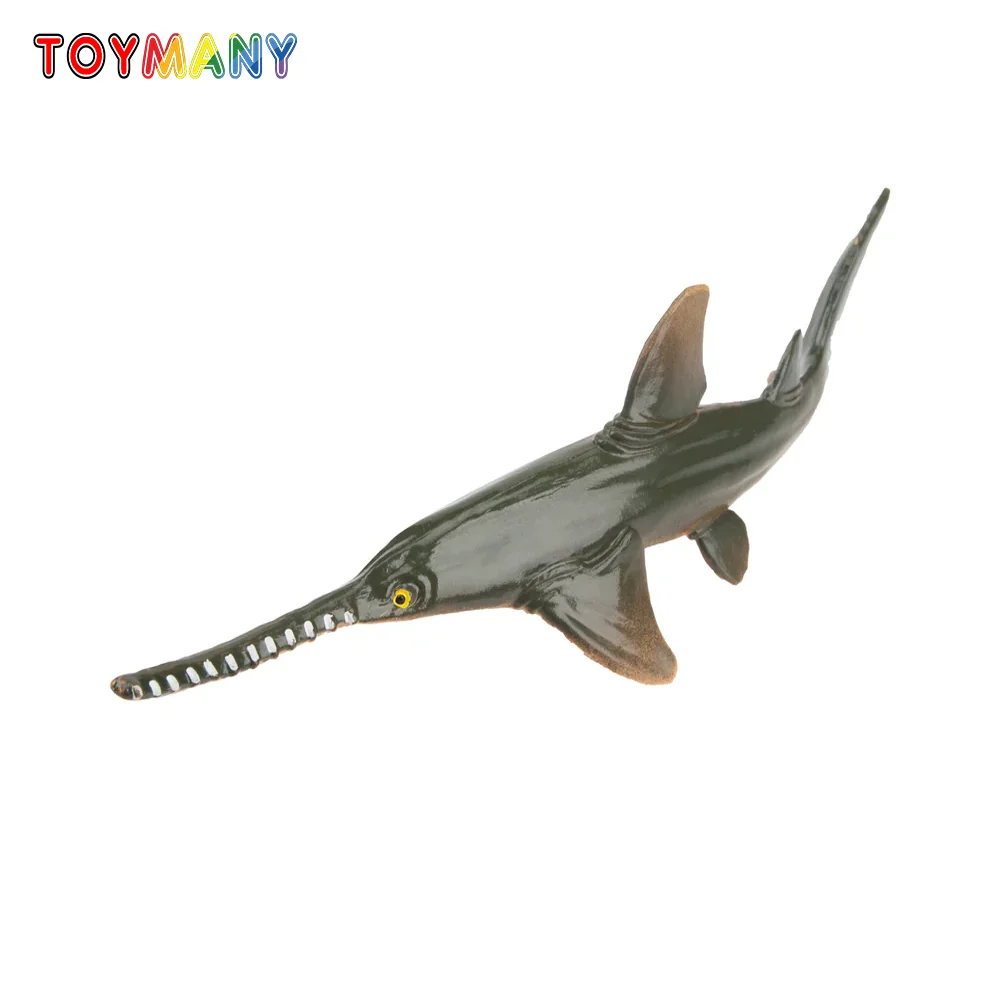 

Toymany Realistic Sawfish Figurine Toy Ocean Animals Model Sea Life Mini Action Figurines For Children Gift & Cake Decoration
