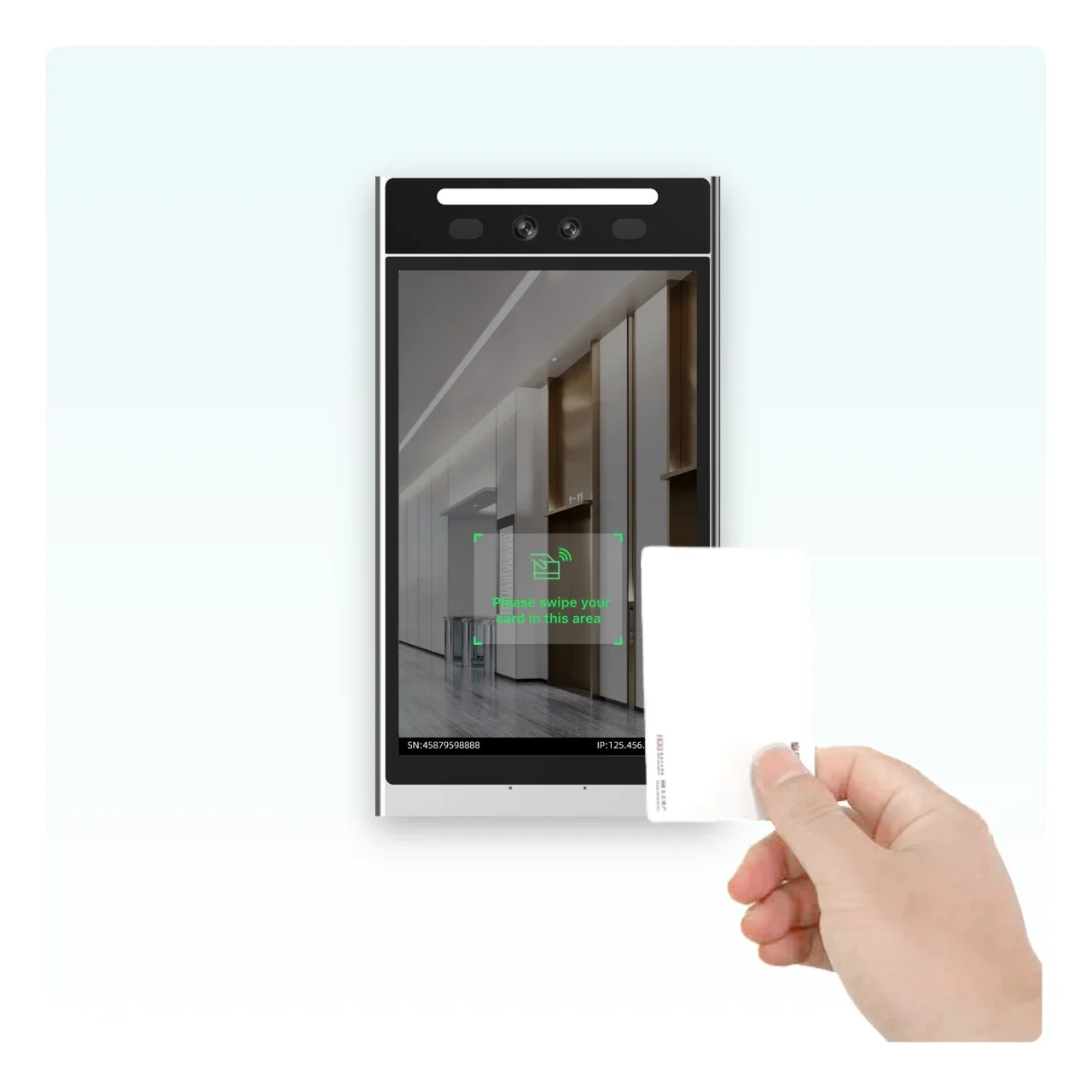 

COOLCODE VF106 Face Recognition Access Control System Scanner Android 11,WIFI,Ethernet And Temperature test