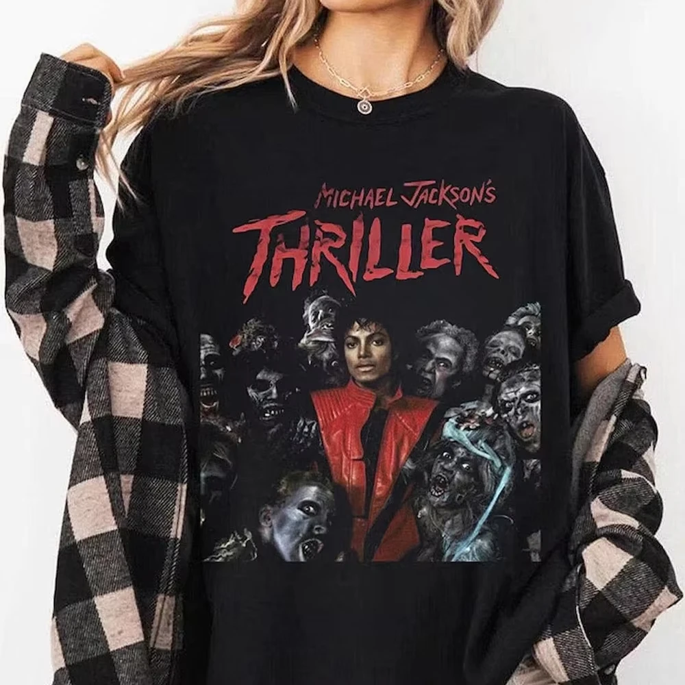 The Crystal Glove & Fedora Michael Jackson Graphic T-Shirt Cotton Men Women Streetwear Tee