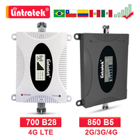 Lintratek 850MHz CDMA LTE 700 B28 Band 5 Mobile Phone Signal Booster 850 900 1800 2100 MHz Cellular Amplifier Repeater 2G 3G 4G