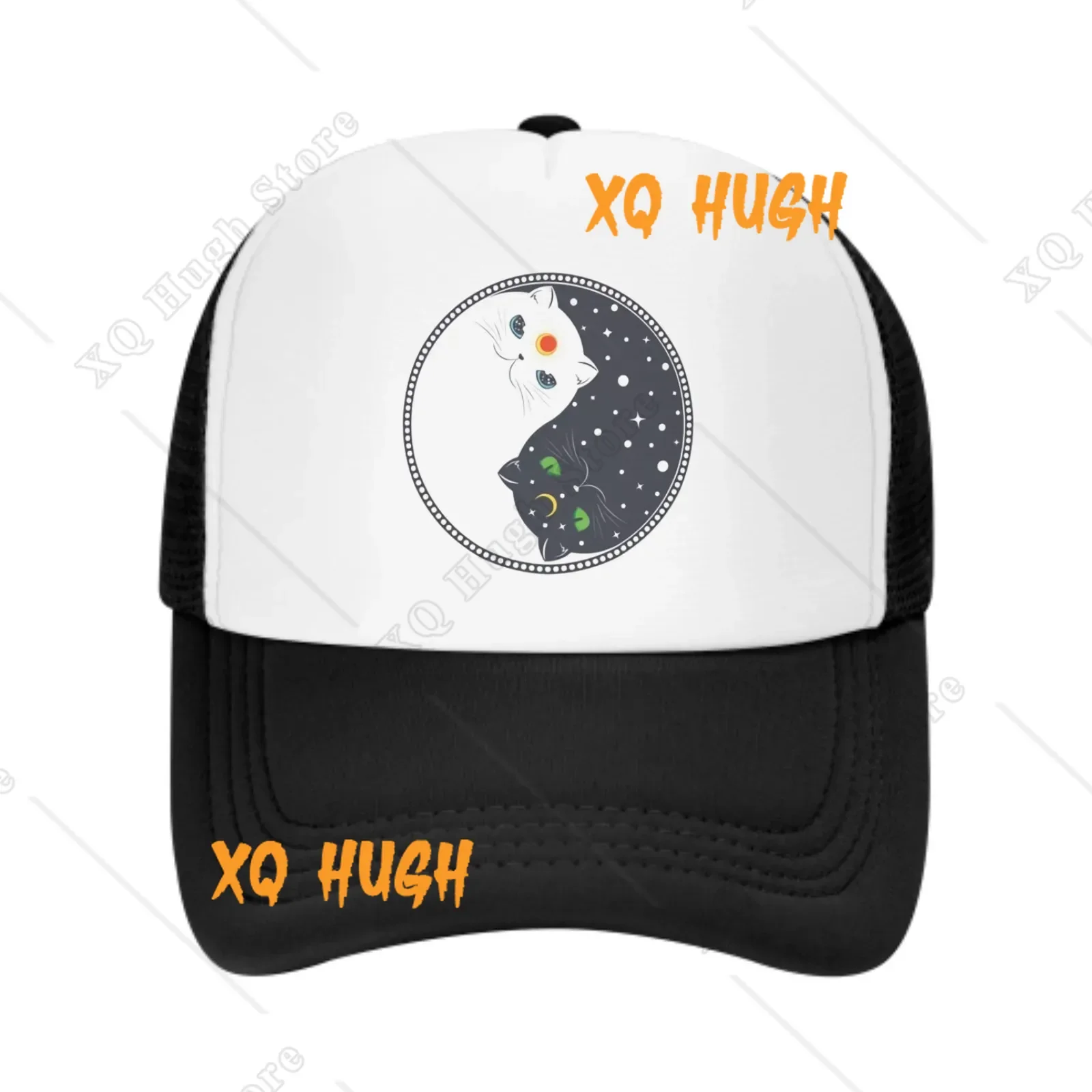 

Cute Space Cat New Summer Leisure Sports Daily Sun Hat Fishing Outdoor Men's and Women's Truck Hat Fashion Duck Tongue Hat