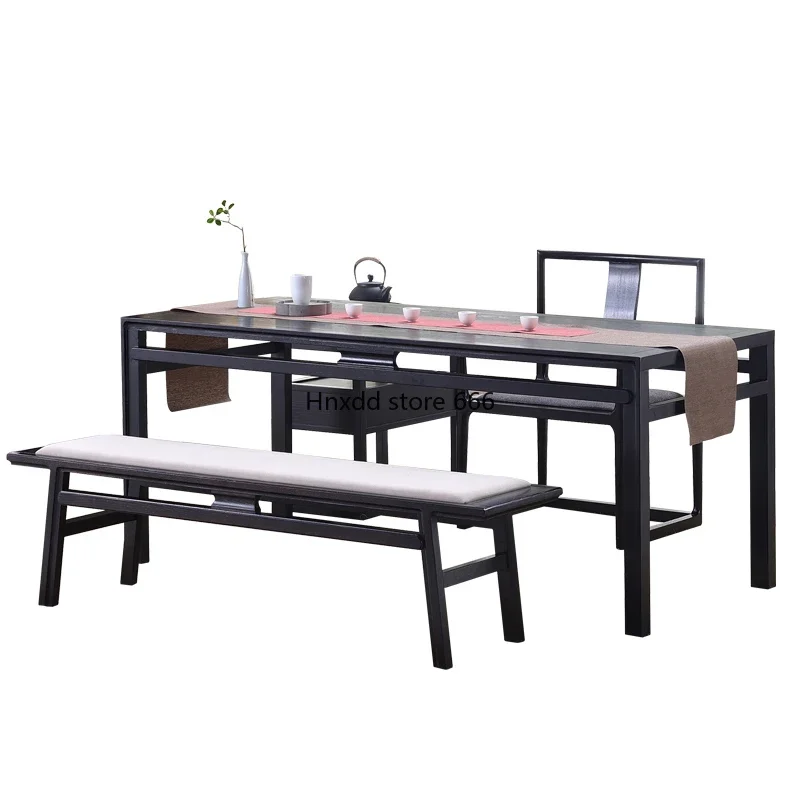 New Chinese tea table and chair combination Zen solid wood Kung Fu tea table