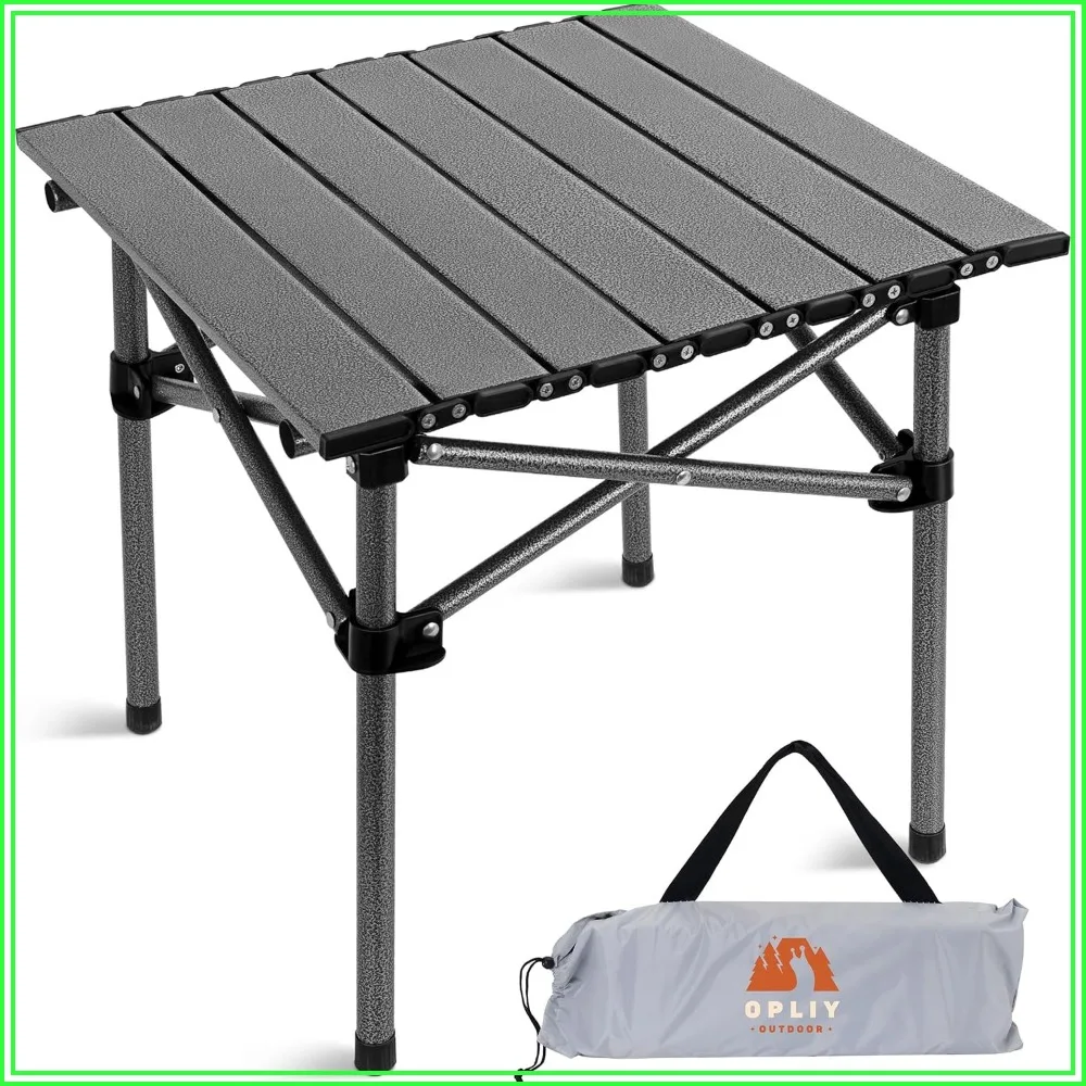 

Portable Folding Camping Table for 2-4 Persons, Aluminum Collapsible Lightweight with Carry Bag for Camping, Hiking, Picnics, BBQ, Beach & Tailgating