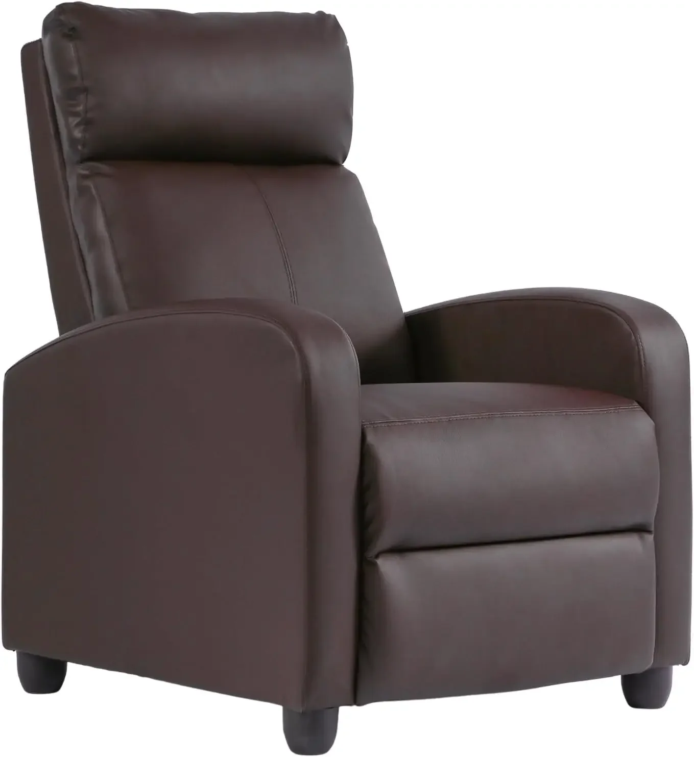 Recliner Chair Single Reclining Sofa Home Theater Seating with Lumbar Support and Padded Backrest for Living Room and Bedroom (L