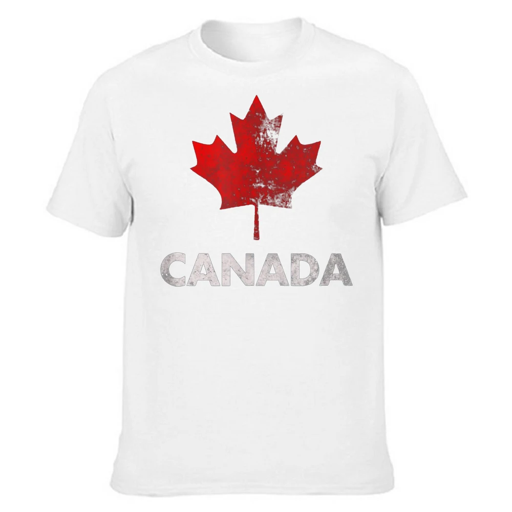 Vintage Canadian Canada Flag T Shirts Graphic Streetwear Short Sleeve Summer Casual 100% Cotton Men Large Size Tshirt