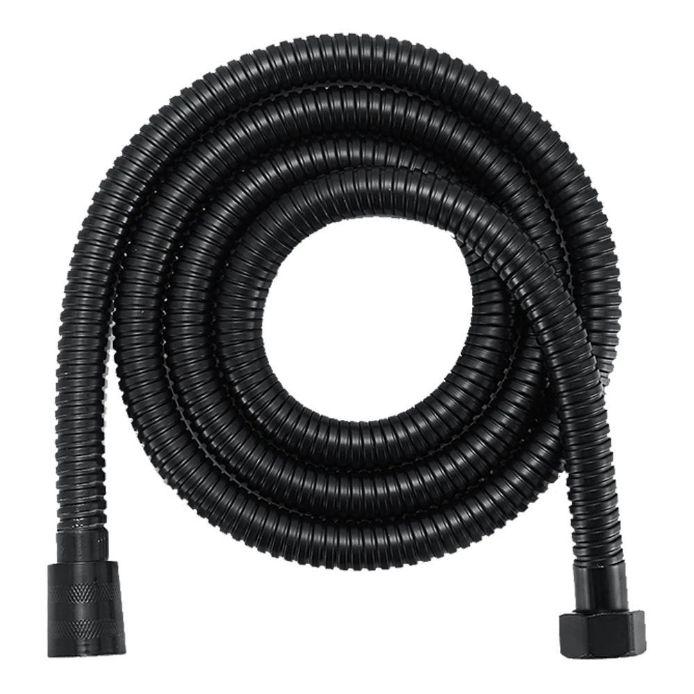 

1.5/2.0M Shower Head Hose Tube Pipe Black Stainless Steel Explosion- Proof Bath G1/2 Extendable Faucet Bathroom Accessories