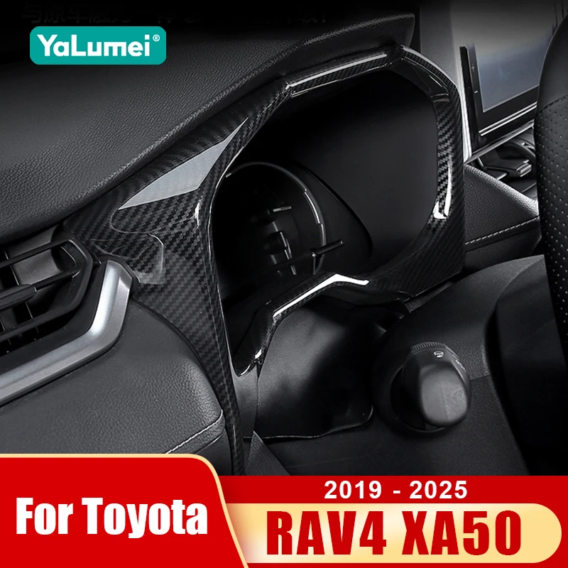 Für Toyota RAV4 XA50 2019 2020 2021 2022 2023 2024 2025 Hybrid-Auto Armaturenbrett-Display-Messgerät Tachometer-Abdeckung Zubehör
