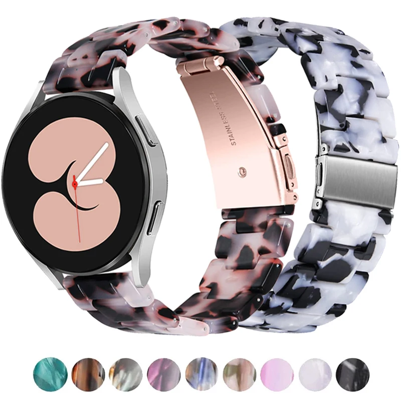 Resin Band for Samsung Galaxy Watch 4 3 Classic 5 Pro Active 2/Gear S3 Correa Bracelet For Huawei Watch GT 2 3 Strap 22mm 20mm