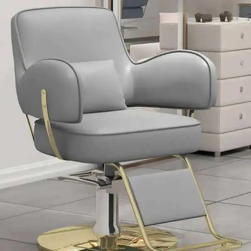 

Reclining Hairdresser Chair Ergonomic Salon Hydraulic Pump Barber Toilet Professional Armchairs Aesthetic Hairdressing Makeup