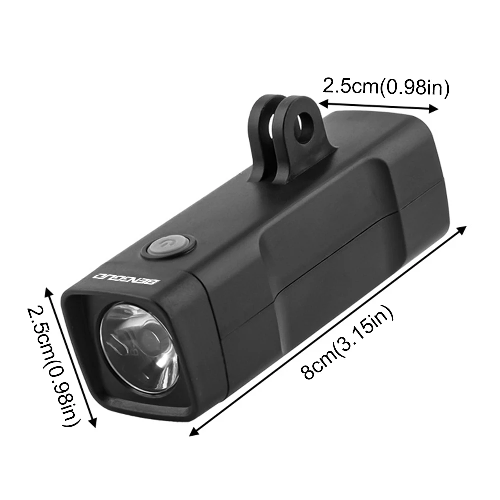 دراجة معلقة ضوء USB قابلة للشحن السوبر مشرق الدراجة العلوي 100LM سطوع عالية الدراجة الخفيفة 3 التروس للدراجات الجبلية #5