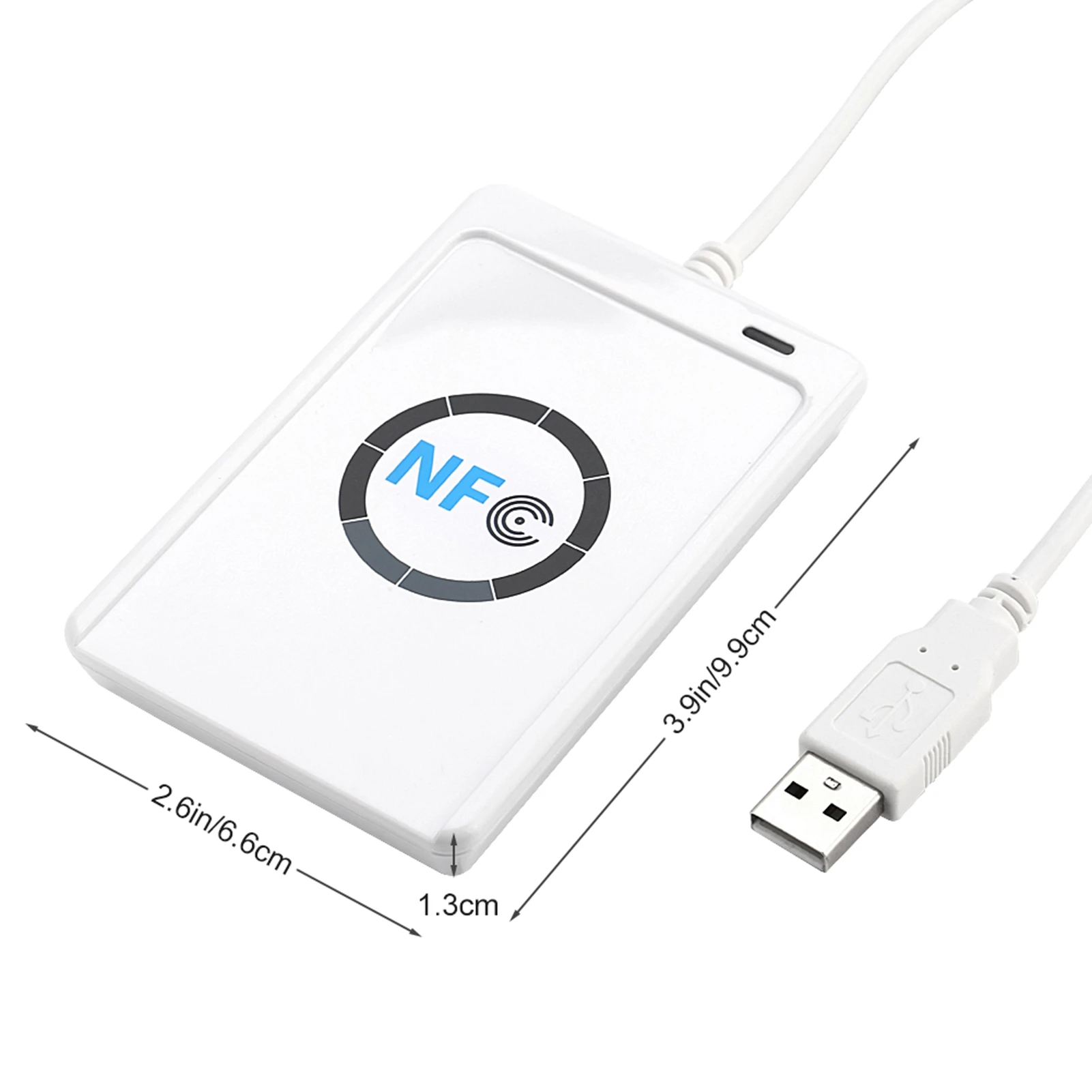 Adapter NFC RFID Reader Writer ACR122U ISO 14443A / B  Software in White IC Card Reader Writer Reader NFC RFID Reader Writer