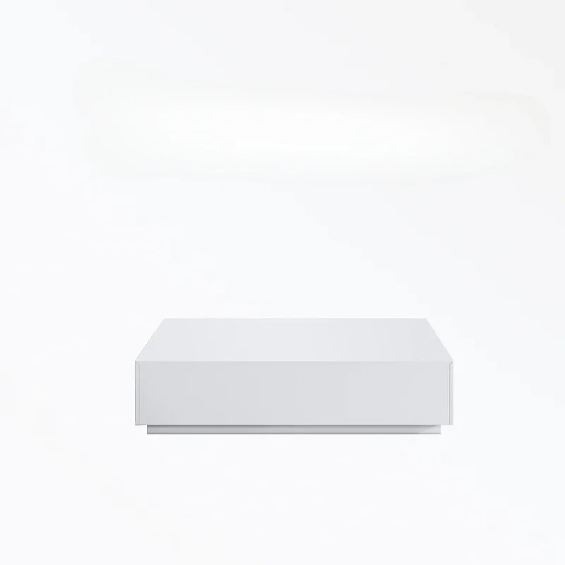 

Журнальный столик в скандинавском стиле, белый, для маленькой квартиры, гостиной, домашнего хранения из цельного дерева, современная простота