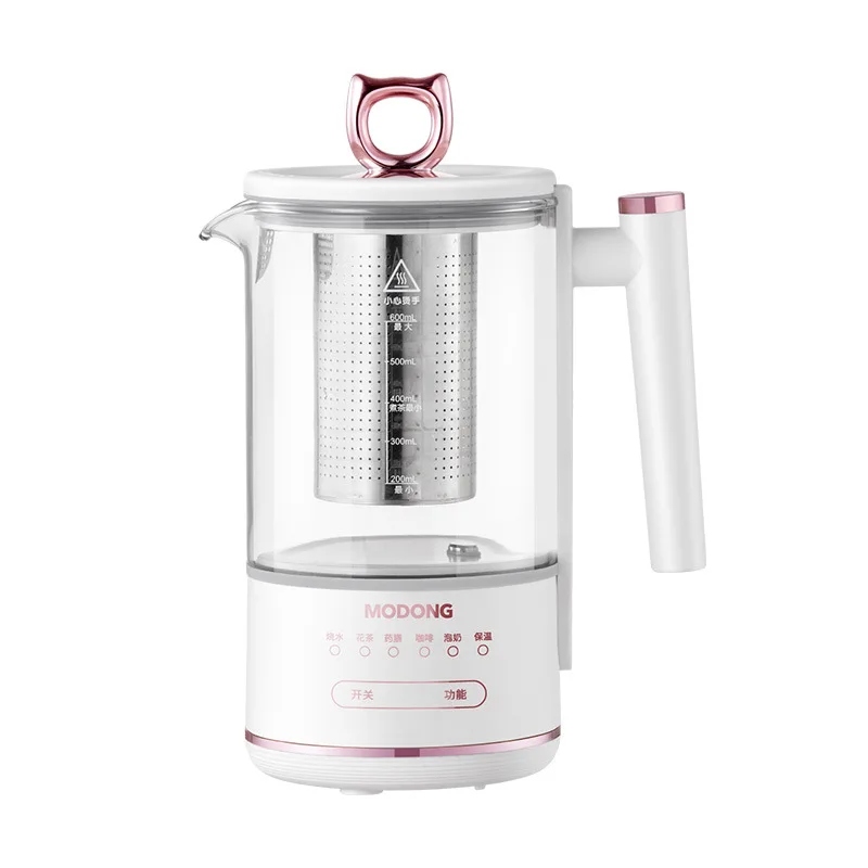 Tetera inteligente de vidrio con filtro para conservar la salud, tetera automática multifuncional de 220V, para hacer té