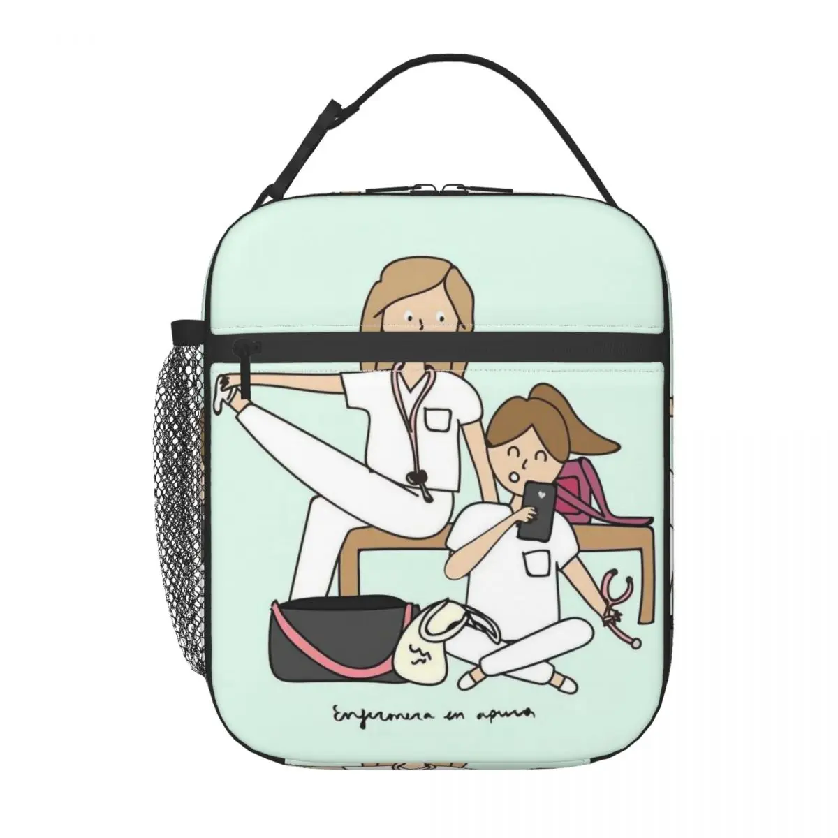 

Enfermera En Apuros изолированные сумки для обеда, термосумка, многоразовая портативная сумка-тоут, ланч-бокс для мужчин и женщин, пляжный пикник