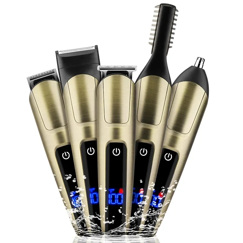 Resuxi 5 in 1 multifunktion ales Pflege set Nasen ohr schneider Micro Man Rasierer elektrische Haars ch neider für Männer Pflege set