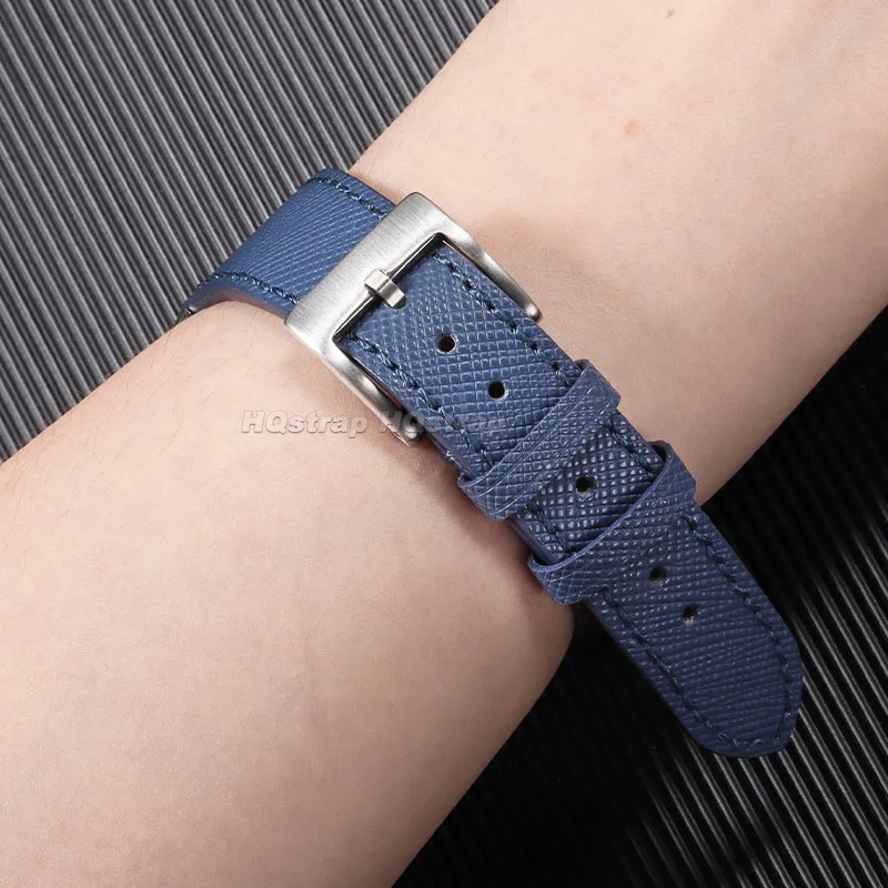 Correa de cuero de 18mm, 20mm y 22mm, correas de reloj suaves, pulsera impermeable, pulsera de liberación rápida para Seiko Band, cinturón deportivo de repuesto