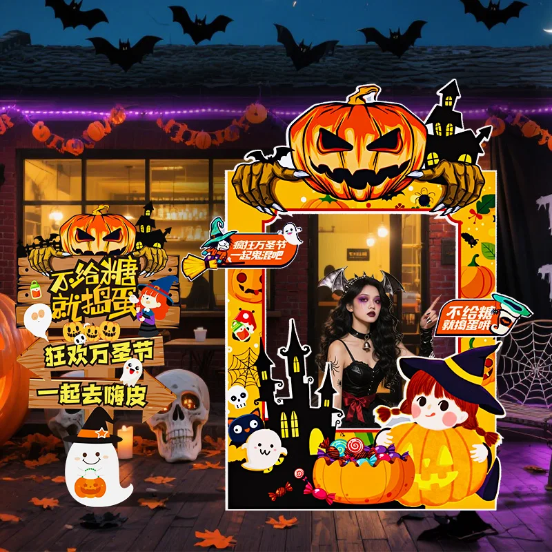 ديكور مشهد الهالوين، زينة للحدث في الهواء الطلق #5