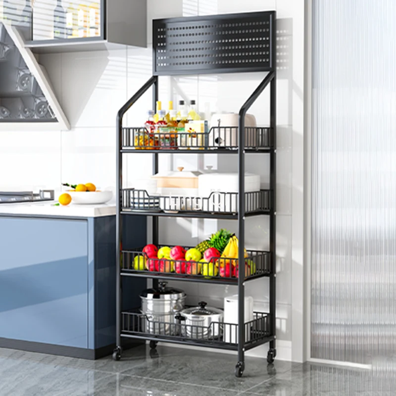 Kitchen Free Shipping Hotel Trolleys Steel Mobile Makeup Groceries Cart Apartmen Cabinets Werkzeugwagen Dinning Set Furniture