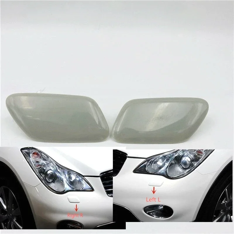 For Infiniti QX50 2013 2014 2015 Front Headlight HeadLamp Spray Jet Cap Washer Nozzle Cover