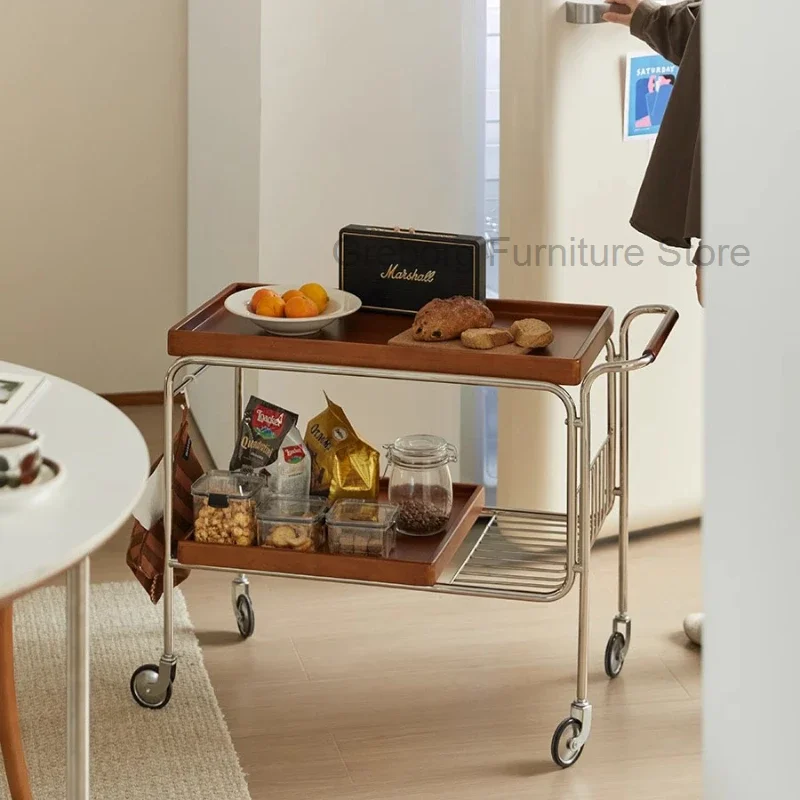 

Serving Hair Salon Trolley Hairdresser Storage Drinks Pedicure Cart For Nail Salon Carrito Auxiliares Con Ruedas Furniture ZT50