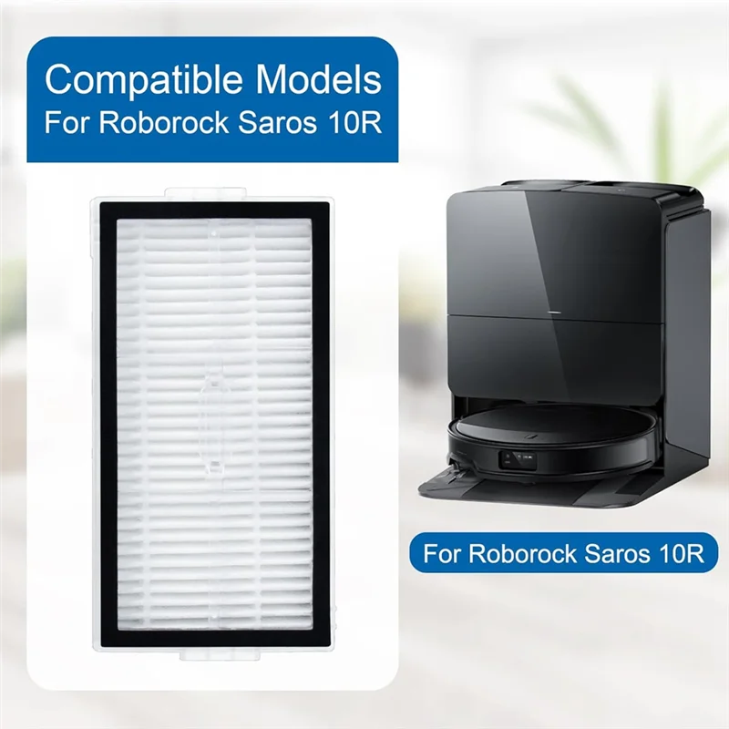 Paquete de BAAN-4 filtros HEPA de repuesto para accesorios de Robot aspirador Roborock Saros 10R