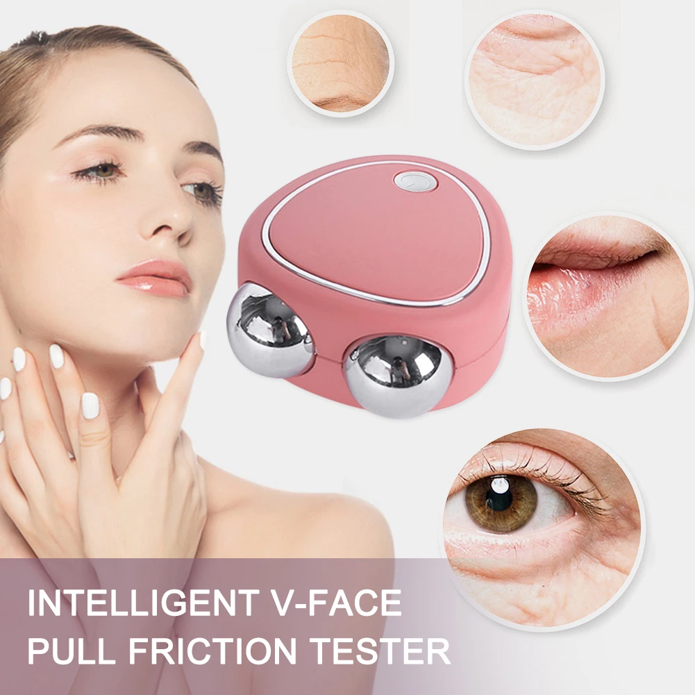 Ems Double Roller Massager Lifting Firming Rf Microcurrent Face Lift Machine Slimming Device Reducing Edema Skin Care Tools