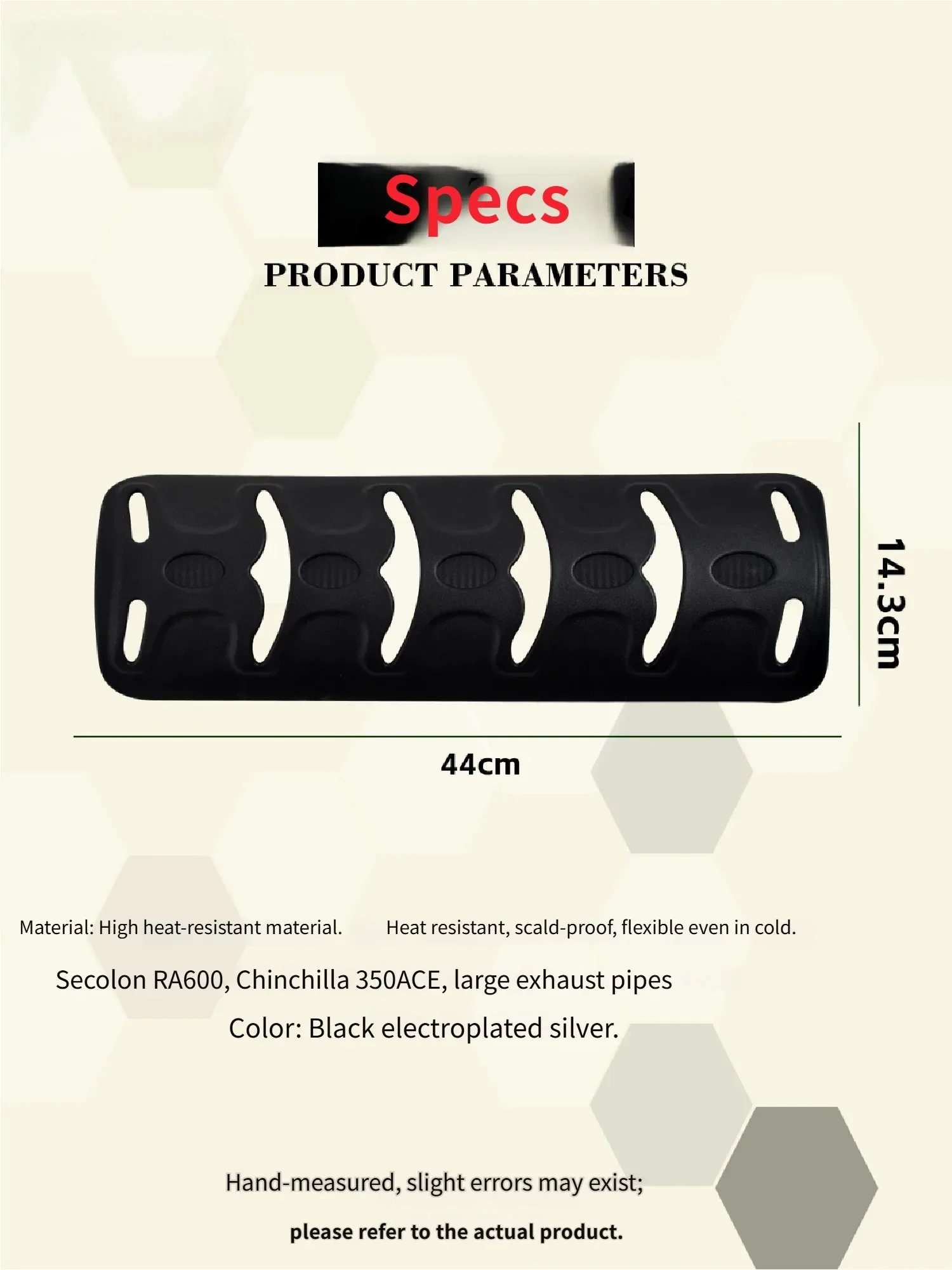 For benda Chinchilla 350 Stylish Dragon Ridge Exhaust Guard High Temperature Resistant Anti Burn Protective Cover Parts