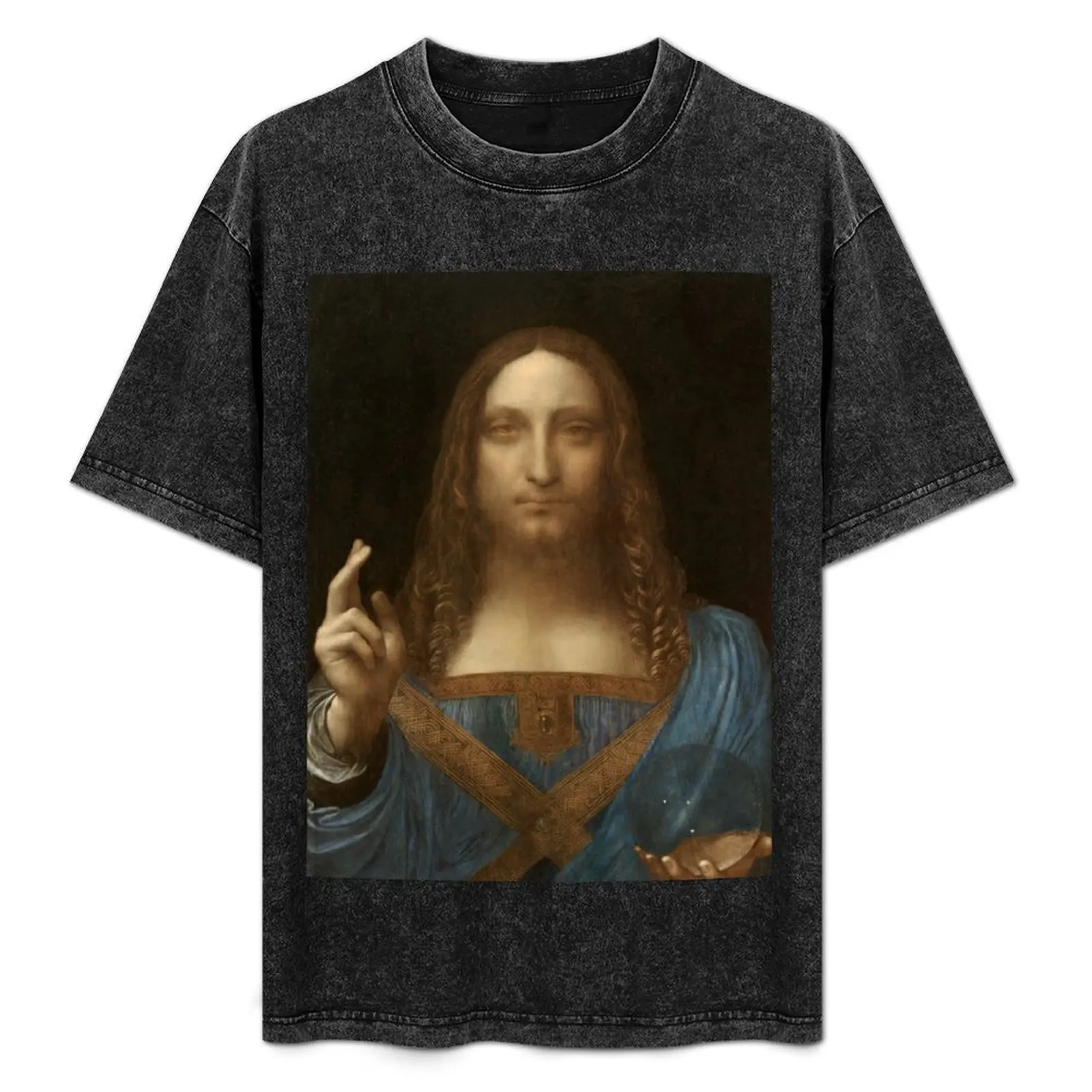 

Leonardo Da Vinci's Salvator Mundi T-Shirt Short sleeve tee graphic t shirts t shirts for men pack