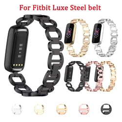 Pasek ze stali nierdzewnej do Fitbit luxe wymiana paska wydanie specjalne akcesoria smartwatch Correa pas luksusowy metalowa bransoletka