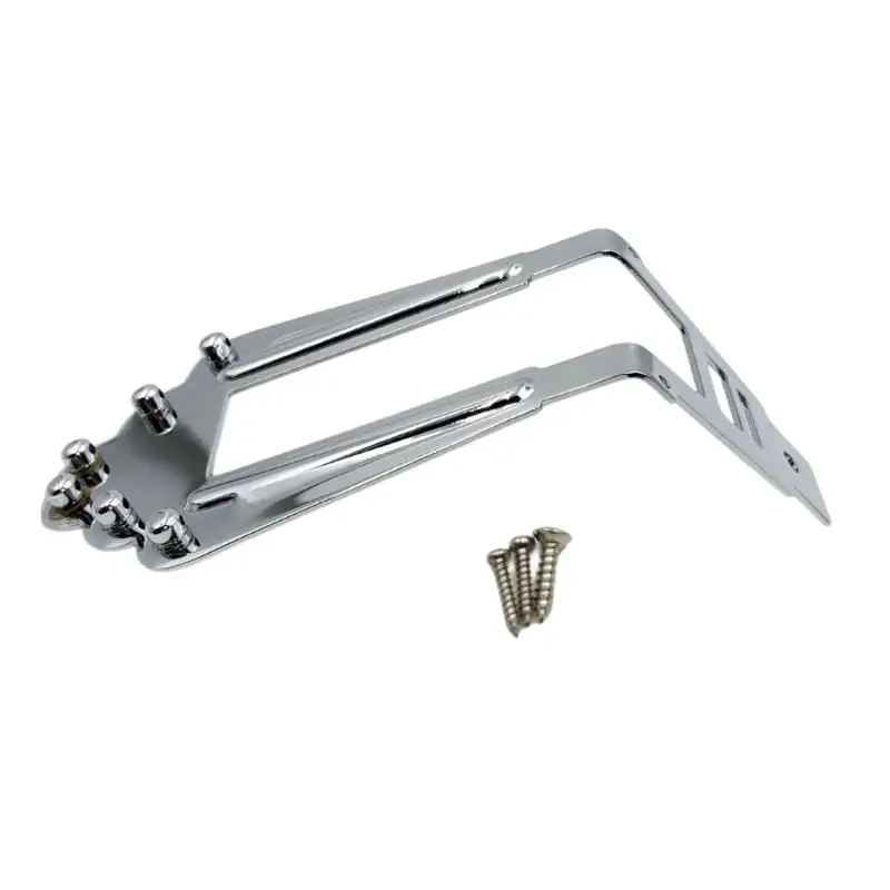 652F Metal Guitar Bridge Electric Guitar Repairing Part for Enhancing Sound Resonance and Clear Tone Metal Construction