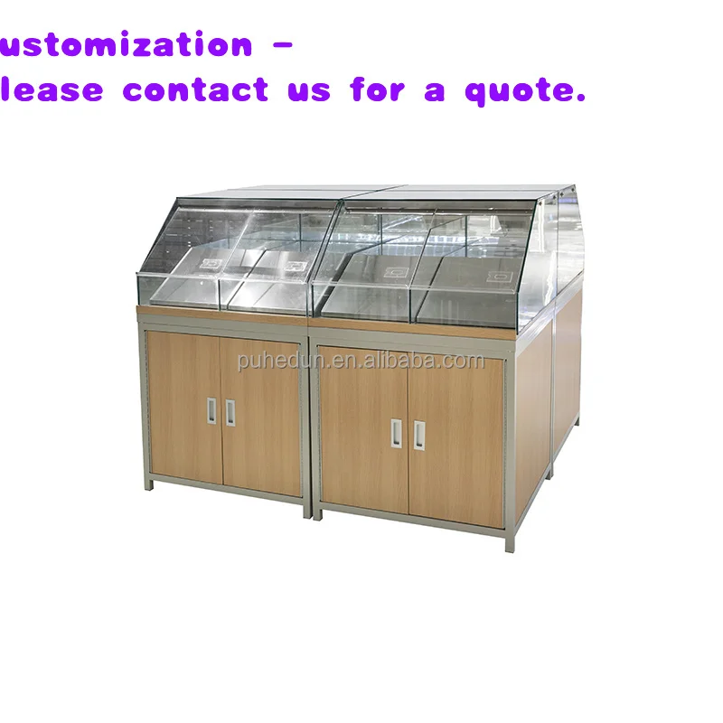 

custom.Custom Heavy-Duty Bakery Display Cabinet Refrigerator Showcase Bread Cake Shop Furniture Design