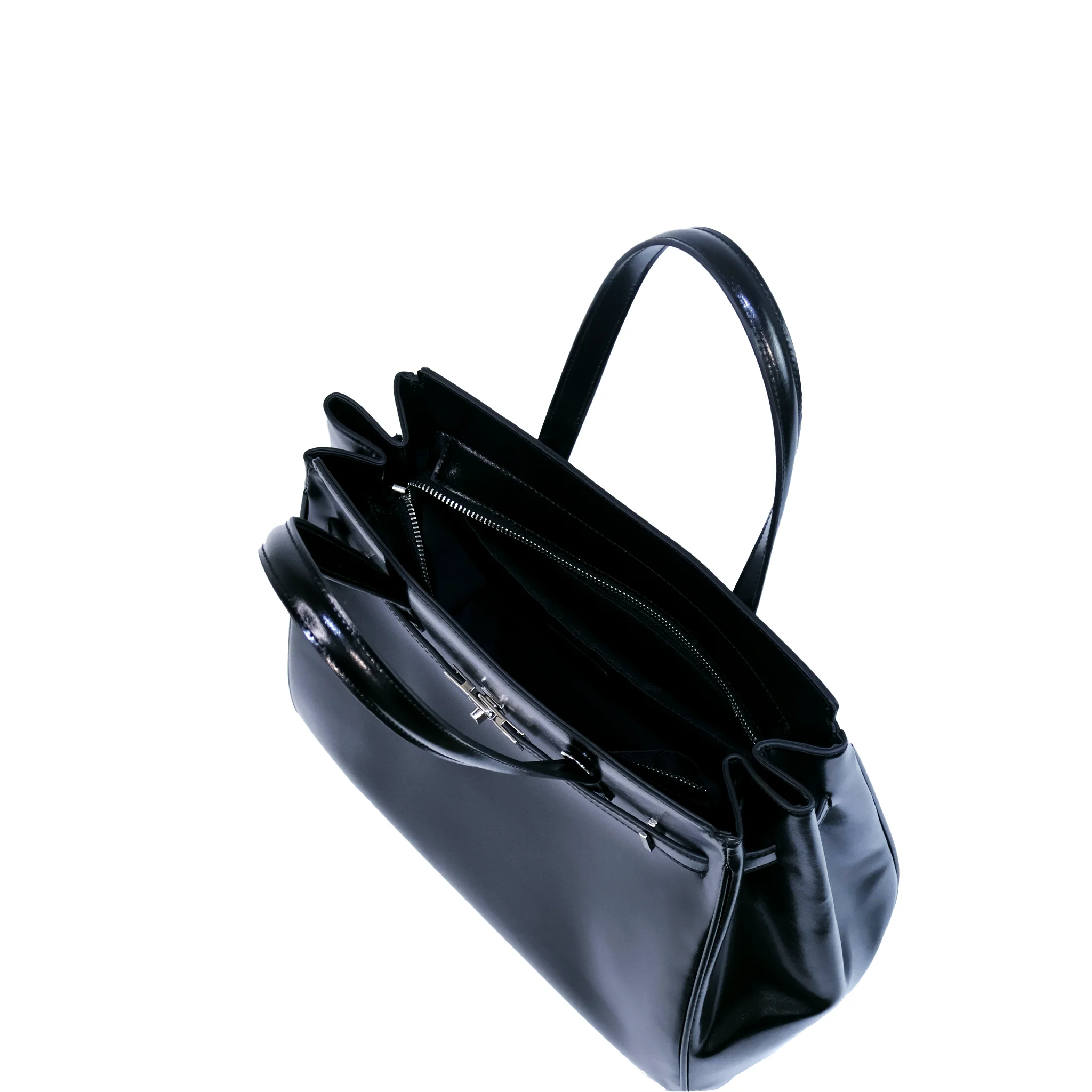 JIOMAY 2026 Unique Design black PU Handbag, Chic Urban Top Handle Purse, Vintage Versatile Commuter Shoulder Bag view 6