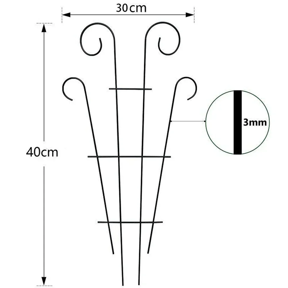 

Plant Support Plant Climbing Frame Garden Rattan Flower Stand 4.*3.*0.3cm Flower Plant Stand Iron Vine Climb Rack High Quality