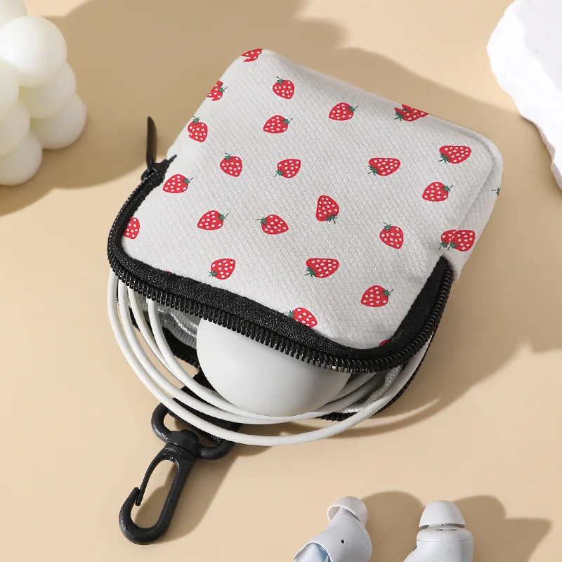 محفظة نقود معدنية مطبوعة رقمية، هدية عصرية للاستخدام اليومي، تخزين العناصر الصغيرة للنساء