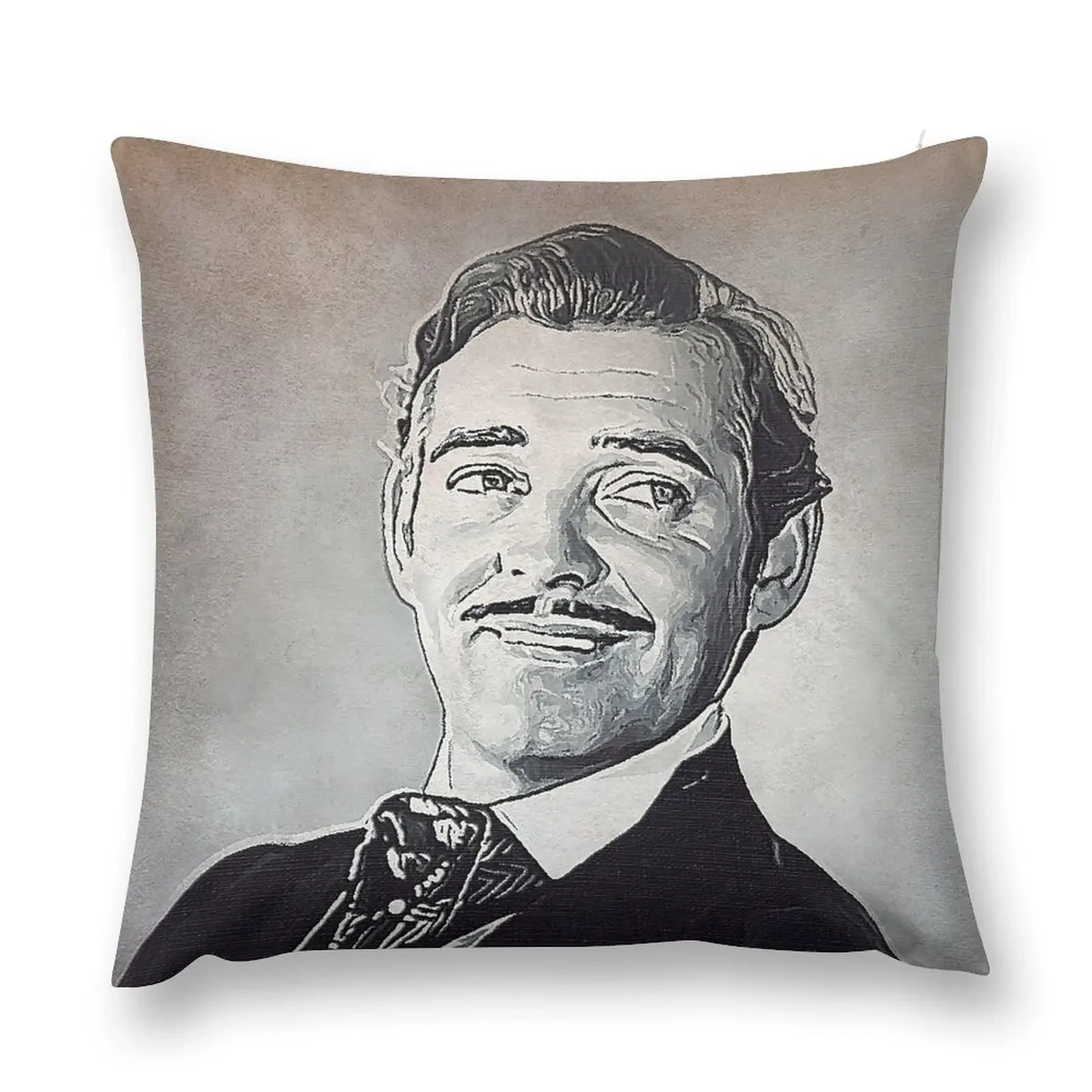 

Clark Gable Art - oil paint - D58 Throw Pillow home decor items pillowcases for sofa cushions Ornamental Pillow pillow