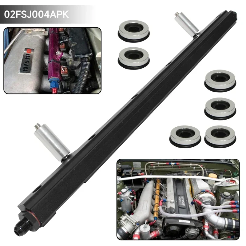 High Flow Top Feed Fuel Injector Rail For Nissan Skyline R32 R33 ECR33 RB25 RB25DET GTS 94-01 Black/Blue