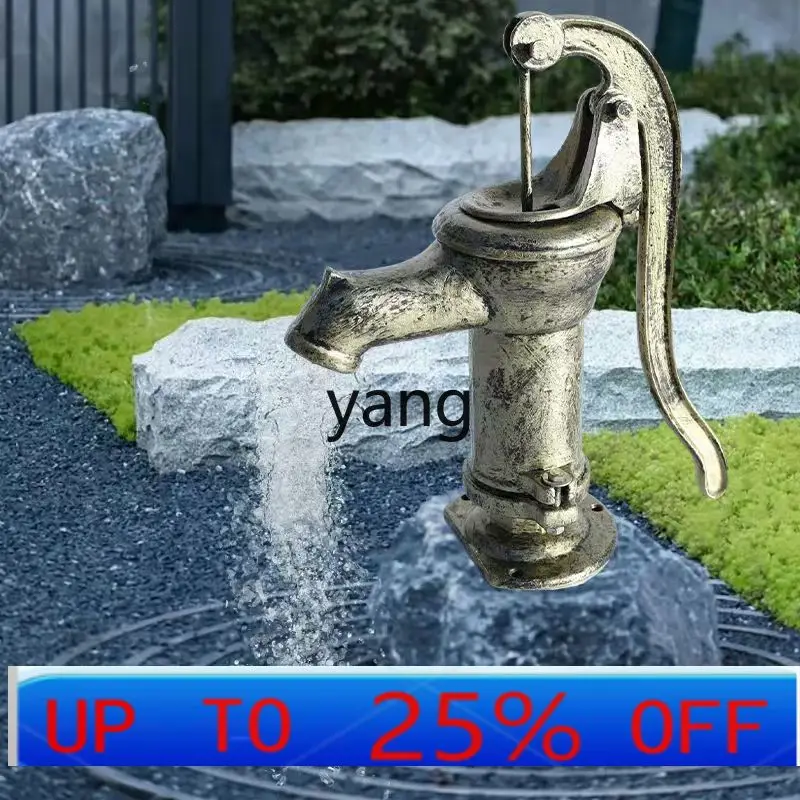 LH Household Shaker Pump Wellhead Suction Pumping Manual Cast Iron Old-fashioned Original Well