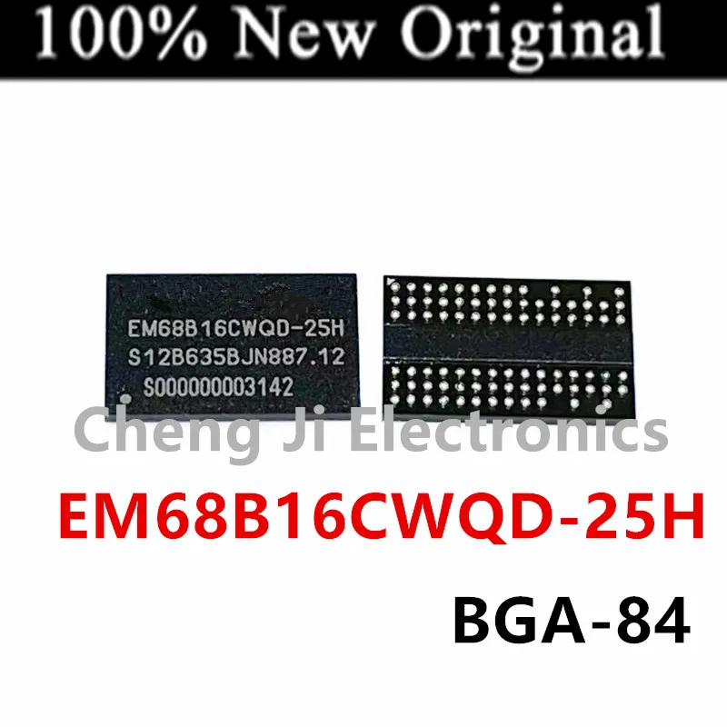 

5PCS/Lot EM68B16CWQD-25H 、EM68B16CWQH-25H BGA-84 New original DDRII Synchronous DRAM Chip EM68B16C