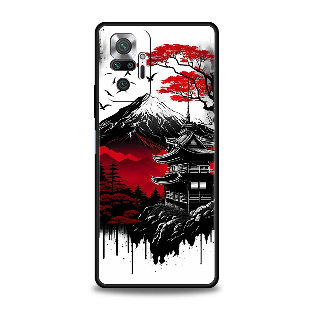 เคสครอบโทรศัพท์หมึกฟอกสีสำหรับ13C redmi 10C Note 13 12 10 11 Pro PLUS 7 8T K40 K50เกม Pro PLUS 5G ฝาปิดเนื้อนิ่ม