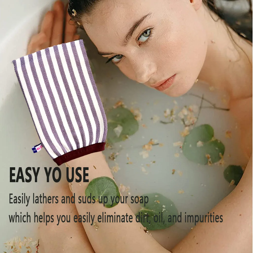 Magic Hammam Scrub Glove, Exfoliating Shower Towel, Removal Dead Skin Peeling Mitt, Back Facial Massage, Cleaning Tool