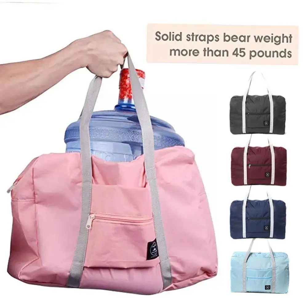 1pcs 5Colors Nylon Foldable Travel Bags Large Capacity WaterProof Bag Travel Luggage Unisex Dropshipping Handbags Bags Men Women