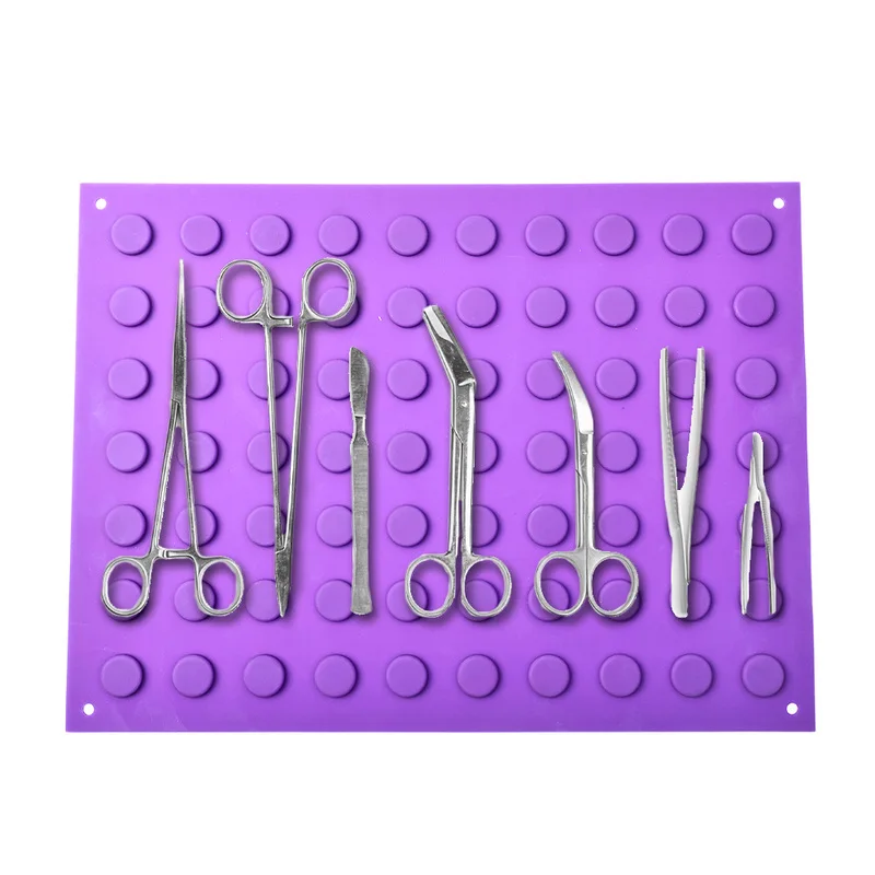 Purple surgicsal Magnetics pad surgicsal instrument tray