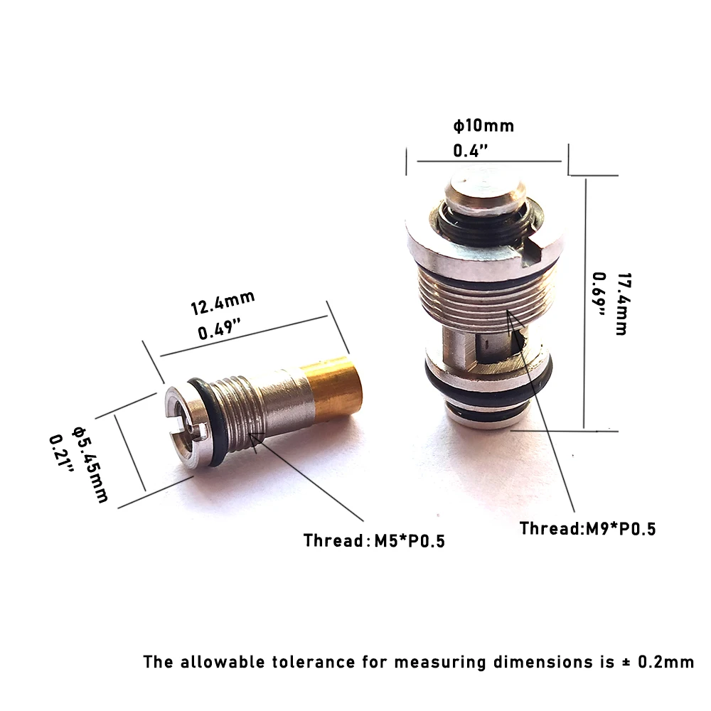 High Pressure Large Displacement Charging Adapter Relief Valve Various Valve Assemblys Vent Valve Marui Magazine Lighter Screws