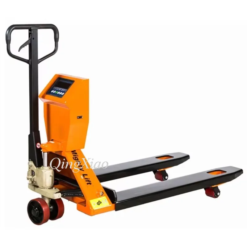 Warehouse Logistics Manual Pallet Truck Weighing Scale For Pallet Handling Goods Weight Inspection Daily Logistics Conveyance view 6