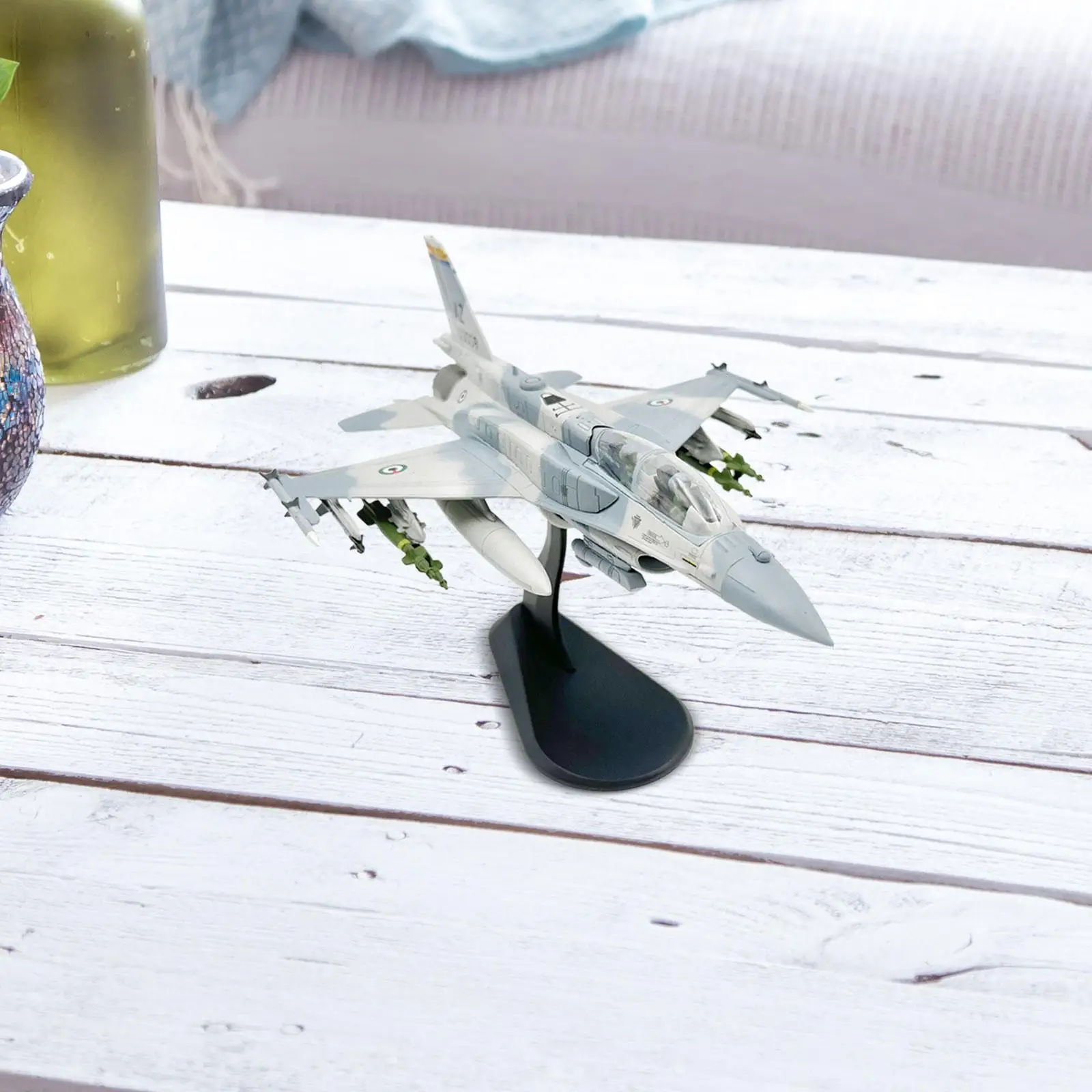 1/72 Scale F-16F Plane Model Toy Alloy Fighter for Living Room Office Shelf
