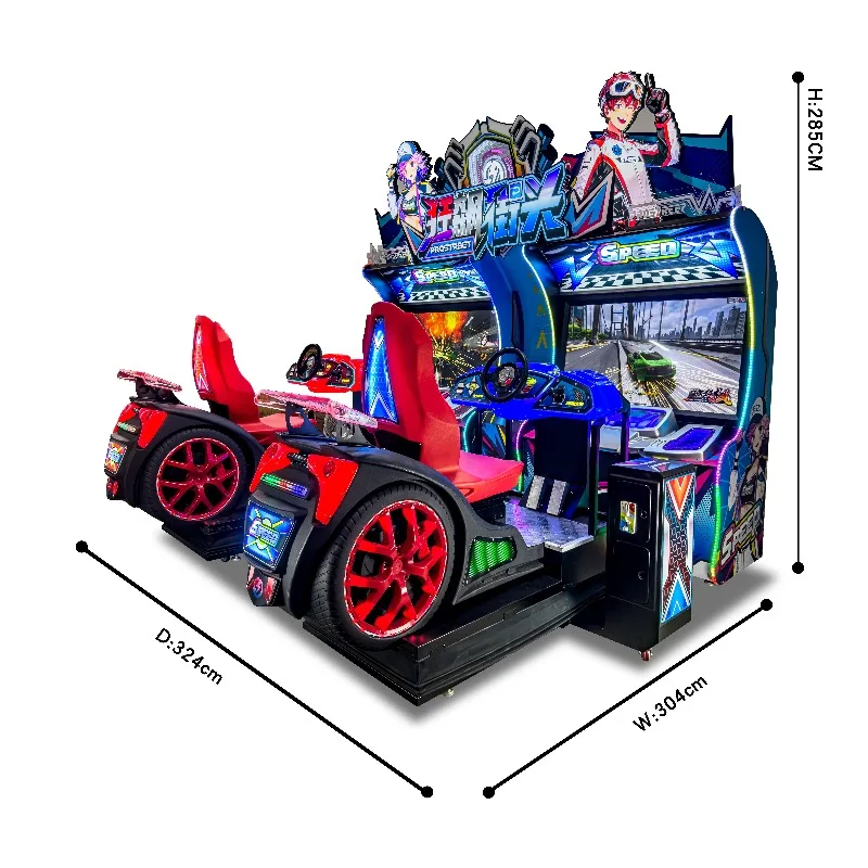 Wholesale Custom Arcade Game Center Car Driver Simulator 2 Players Dynamic Motorcycle Racing Simulator Driving Game Machine