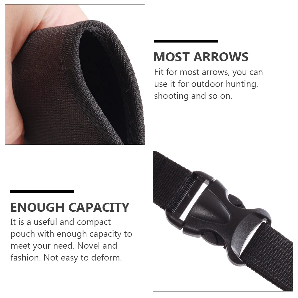 화살 보관 용기 컴팩트 허리에 걸 수 있는 홀더 내구성 있는 캔버스 소재 야외 사냥 액세서리 화살 가방